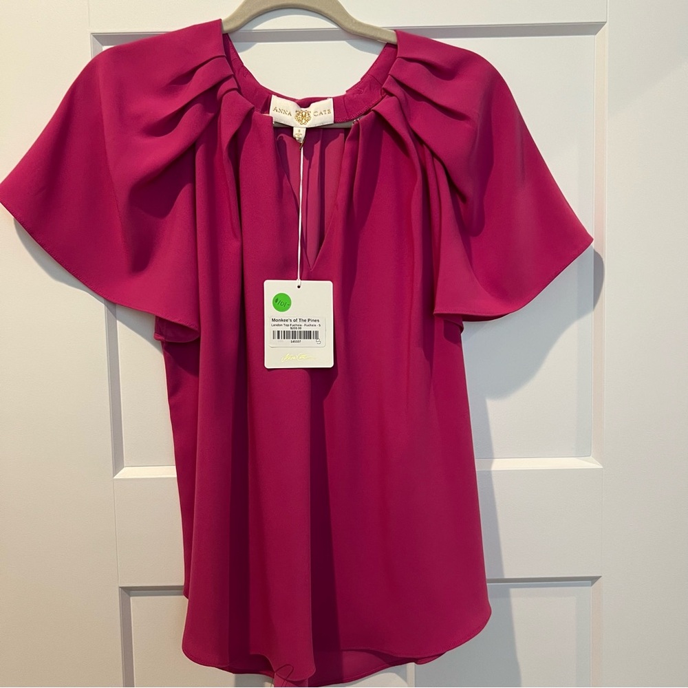 Anna Cate Landon Top in Fuschia